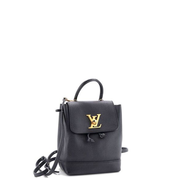 Louis Vuitton Lockme Backpack Leather Mini Black - Picture 2 of 7